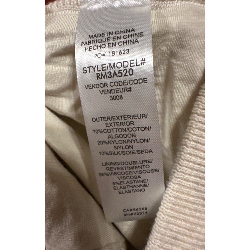 Splendid Crochet Shorts Mid-Rise Peachskin Fabric Cream Fully Lined MSRP $118 - Picture 8 of 11